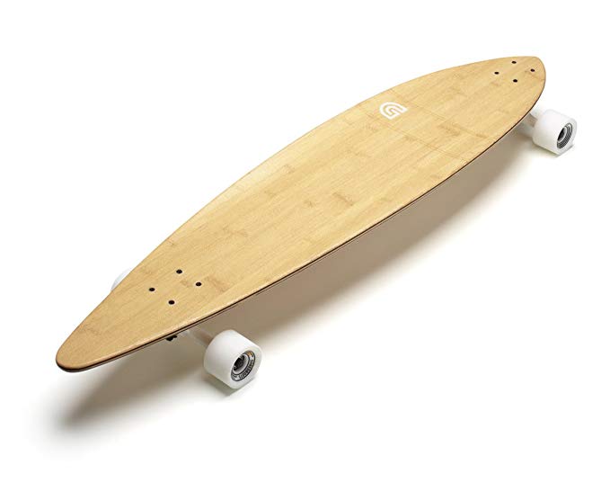 GoldCoast Complete Longboard Classic Bamboo Pintail 44 Inch
